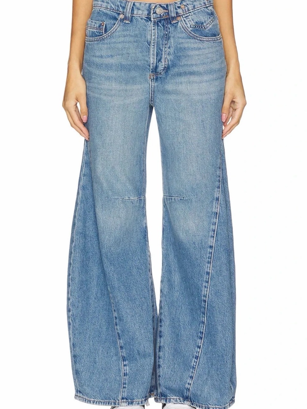 We The Free Eden Slouchy Wide Leg Jeans size27.sold out online.boho,denim,barrel
